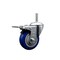 Service Caster 35 Inch Blue Polyurethane Wheel Swivel 58 Inch Threaded Stem Caster Total Lock Brake SCC SCC-TSTTL20S3514-PPUB-BLUE-58212 - alternate 1